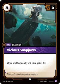 Vicious Snapjaws — Riftbound Common card