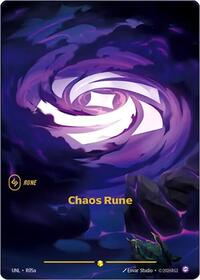 Chaos Rune (R05a) — Riftbound Showcase card