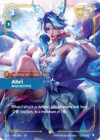 Ahri - Inquisitive — Riftbound Showcase card