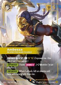 Ambessa - Respected and Feared — Riftbound Epic card
