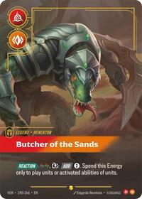 Renekton - Butcher of the Sands (Overnumbered) — Riftbound Showcase card