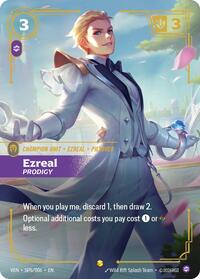 Ezreal - Prodigy — Riftbound Showcase card