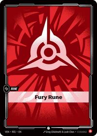 Fury Rune — Riftbound Common card