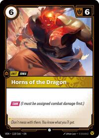 Horns of the Dragon — Riftbound Common card