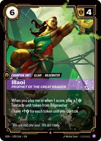 Illaoi - Prophet of the Great Kraken — Riftbound Rare card