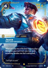Jayce - Brilliant Inventor (Alternate Art) — Riftbound Epic card