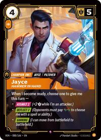 Jayce - Hammer in Hand — Riftbound Rare card