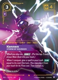 Kennen - Storm of Shuriken — Riftbound Epic card