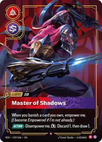 Zed - Master of Shadows — Riftbound Rare card