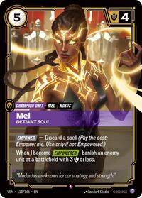 Mel - Defiant Soul — Riftbound Rare card