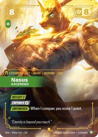 Nasus - Ascended (Alternate Art) — Riftbound Showcase card