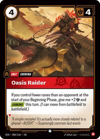 Oasis Raider — Riftbound Common card