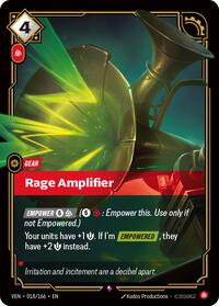 Rage Amplifier — Riftbound Rare card