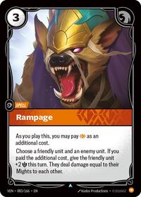Rampage — Riftbound Uncommon card
