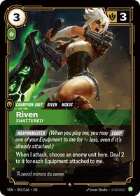 Riven - Shattered — Riftbound Rare card