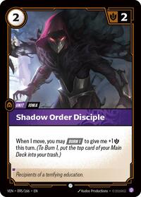 Shadow Order Disciple — Riftbound Common card