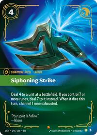 Siphoning Strike — Riftbound Epic card