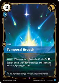 Temporal Breach — Riftbound Rare card