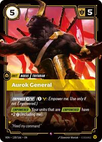 Aurok General — Riftbound Rare card
