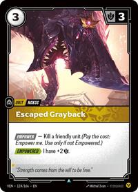 Escaped Grayback — Riftbound Uncommon card