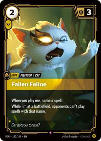 Fallen Feline — Riftbound Rare card