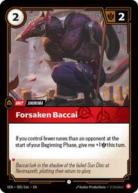 Forsaken Baccai — Riftbound Common card