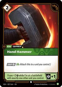 Hand Hammer — Riftbound Common card