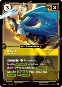 Kayle - Justified — Riftbound Rare card