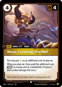 Masa, Crashing Thunder — Riftbound Common card