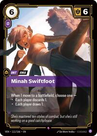 Minah Swiftfoot — Riftbound Rare card