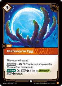 Platewyrm Egg — Riftbound Common card