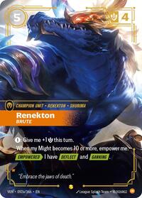 Renekton - Brute (Alternate Art) — Riftbound Showcase card