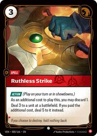 Ruthless Strike — Riftbound Common card