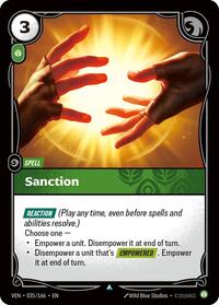 Sanction — Riftbound Uncommon card