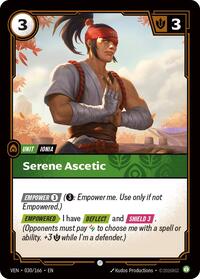 Serene Ascetic — Riftbound Common card