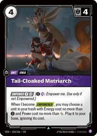 Tail-Cloaked Matriarch — Riftbound Uncommon card
