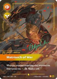 Ambessa, Matriarch of War (Signature) — Riftbound VEN Signature card