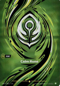 Calm Rune (R02a) — Riftbound Showcase card