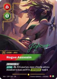 Akali, Rogue Assassin (Signature) — Riftbound VEN Signature card