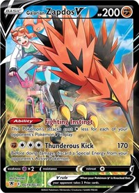 Galarian Zapdos V TG19
