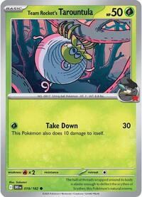 Team Rocket's Tarountula 019