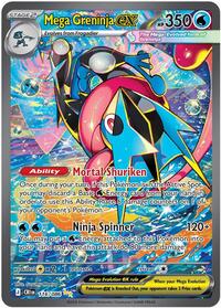 Mega Greninja ex from Chaos Rising