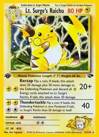 Lt. Surge's Raichu 11