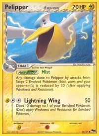 Pelipper δ 14
