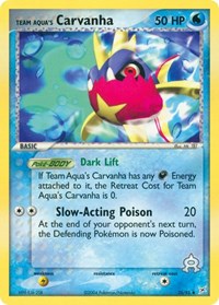 Team Aqua's Carvanha 25