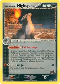 Team Magma's Mightyena 37