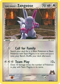 Team Magma's Zangoose 23