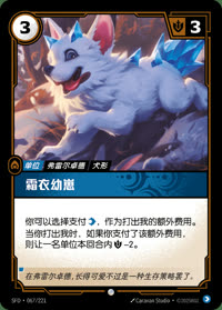 霜衣幼崽 — SFD·067/221 简体中文实体卡